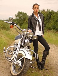 Bianca Deacy sexy biker
