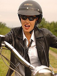 Bianca Deacy sexy biker