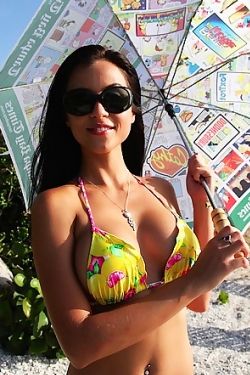 Janessa Brazil yellow bikini