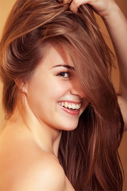 Naturally beautiful Moldovan brunette Bella Libre